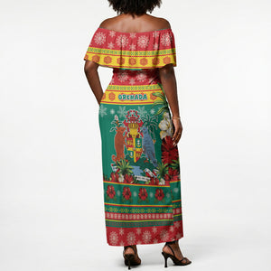 Afro-Grenadian Christmas Off Shoulder Maxi Dress This Grenada Dove Needs A Beach Retreat