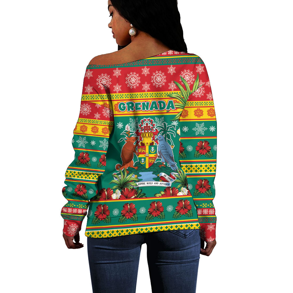 Afro-Grenadian Christmas Off Shoulder Sweater This Grenada Dove Needs A Beach Retreat