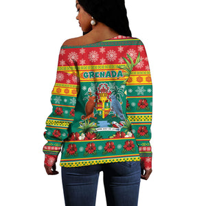 Afro-Grenadian Christmas Off Shoulder Sweater This Grenada Dove Needs A Beach Retreat