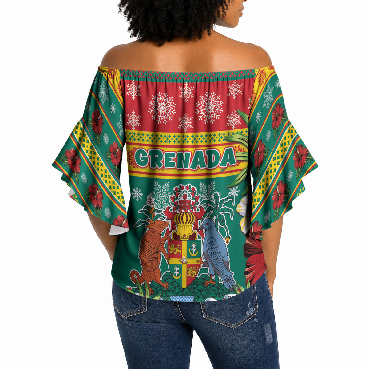Afro-Grenadian Christmas Off Shoulder Wrap Waist Top This Grenada Dove Needs A Beach Retreat