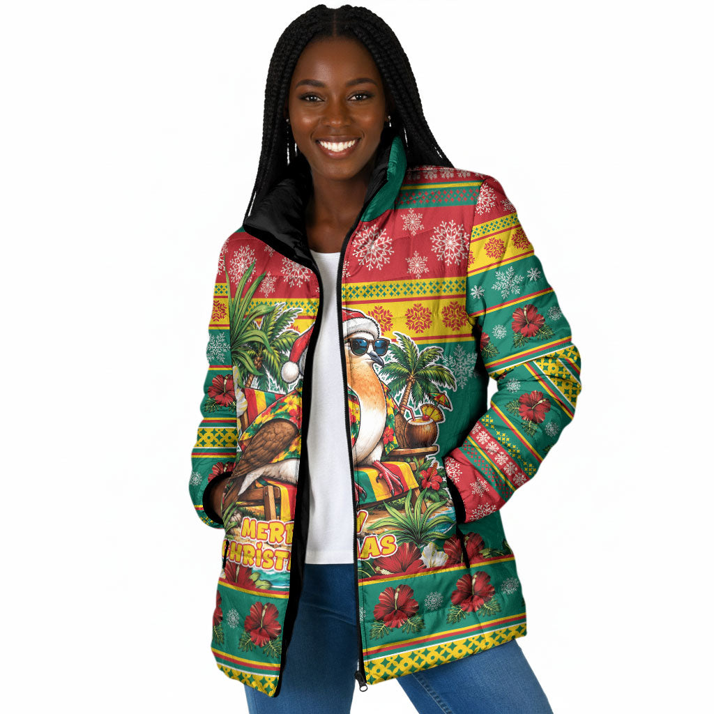 Afro-Grenadian Christmas Padded Jacket This Grenada Dove Needs A Beach Retreat