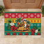 Afro-Grenadian Christmas Rubber Doormat This Grenada Dove Needs A Beach Retreat