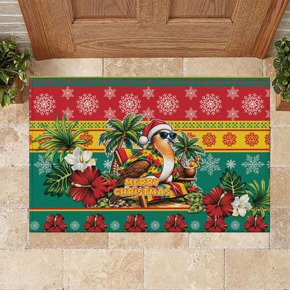 Afro-Grenadian Christmas Rubber Doormat This Grenada Dove Needs A Beach Retreat