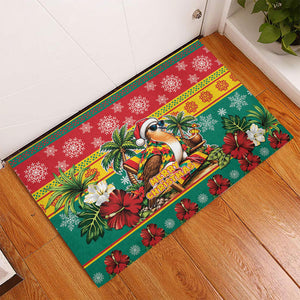 Afro-Grenadian Christmas Rubber Doormat This Grenada Dove Needs A Beach Retreat