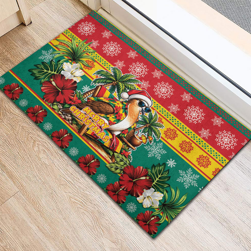 Afro-Grenadian Christmas Rubber Doormat This Grenada Dove Needs A Beach Retreat