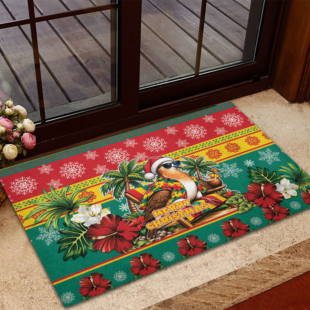 Afro-Grenadian Christmas Rubber Doormat This Grenada Dove Needs A Beach Retreat