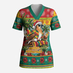 Afro-Grenadian Christmas Scrub Top This Grenada Dove Needs A Beach Retreat