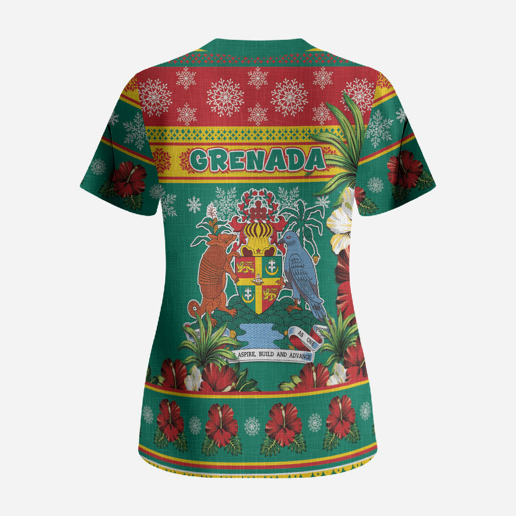 Afro-Grenadian Christmas Scrub Top This Grenada Dove Needs A Beach Retreat