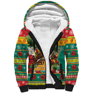 Afro-Grenadian Christmas Sherpa Hoodie This Grenada Dove Needs A Beach Retreat
