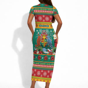 Afro-Grenadian Christmas Short Sleeve Bodycon Dress This Grenada Dove Needs A Beach Retreat