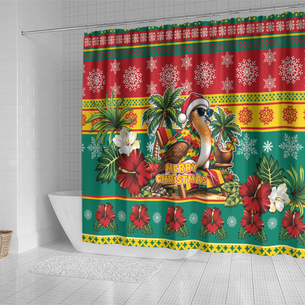 Afro-Grenadian Christmas Shower Curtain This Grenada Dove Needs A Beach Retreat
