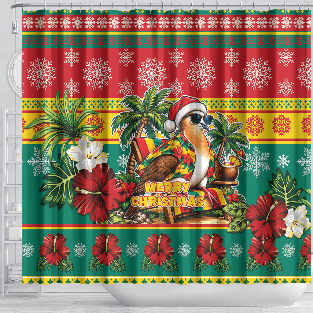 Afro-Grenadian Christmas Shower Curtain This Grenada Dove Needs A Beach Retreat