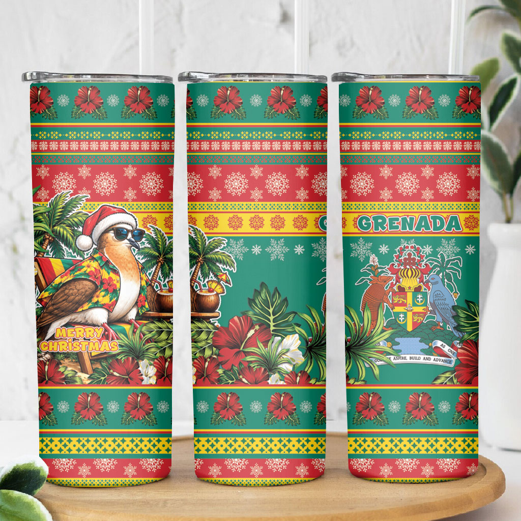 Afro-Grenadian Christmas Skinny Tumbler This Grenada Dove Needs A Beach Retreat