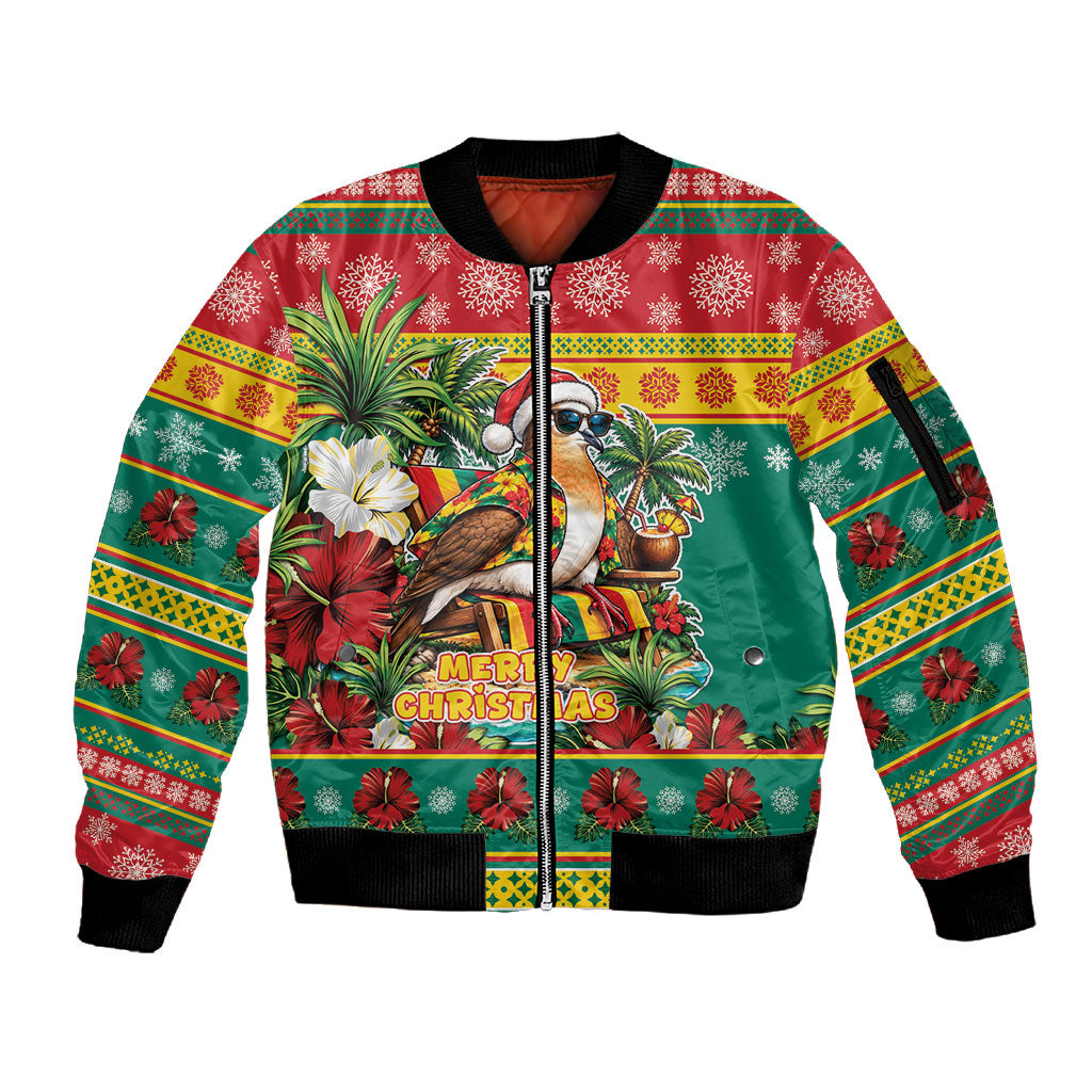 Afro-Grenadian Christmas Sleeve Zip Bomber Jacket This Grenada Dove Needs A Beach Retreat
