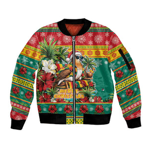 Afro-Grenadian Christmas Sleeve Zip Bomber Jacket This Grenada Dove Needs A Beach Retreat
