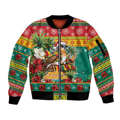 Afro-Grenadian Christmas Sleeve Zip Bomber Jacket This Grenada Dove Needs A Beach Retreat