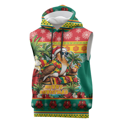 Afro-Grenadian Christmas Sleeveless Hoodie This Grenada Dove Needs A Beach Retreat