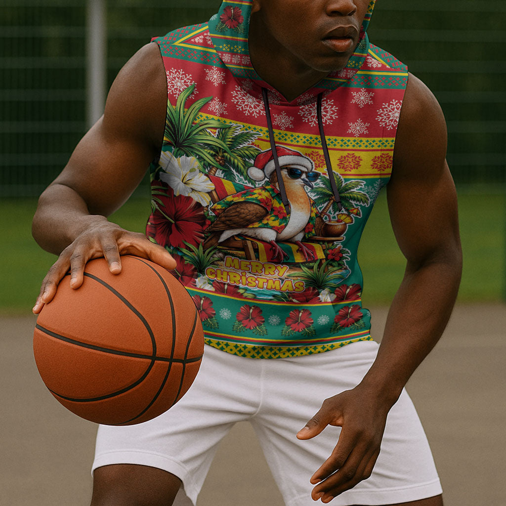 Afro-Grenadian Christmas Sleeveless Hoodie This Grenada Dove Needs A Beach Retreat