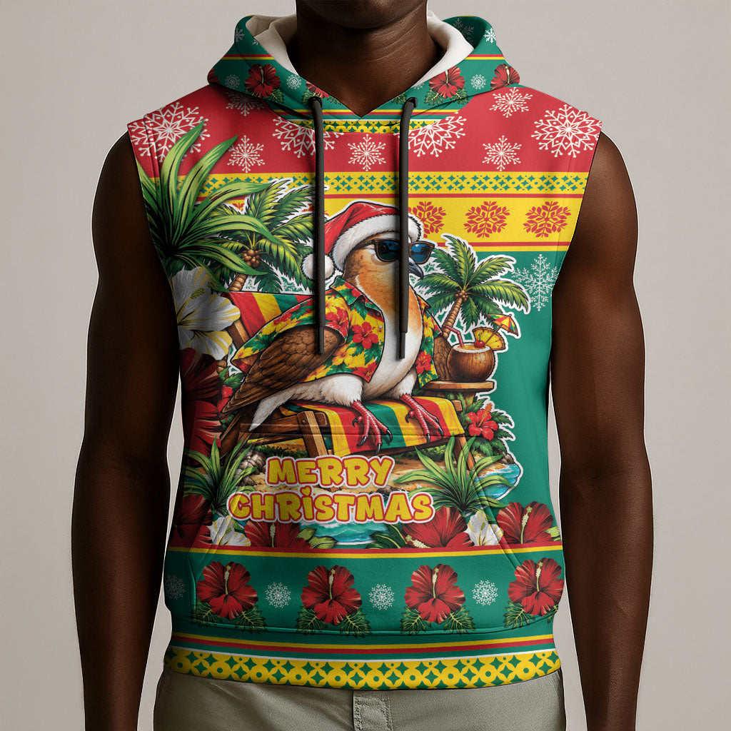 Afro-Grenadian Christmas Sleeveless Hoodie This Grenada Dove Needs A Beach Retreat