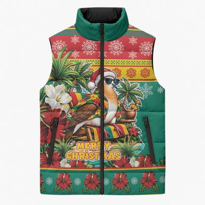 Afro-Grenadian Christmas Sleeveless Puffer Jacket This Grenada Dove Needs A Beach Retreat