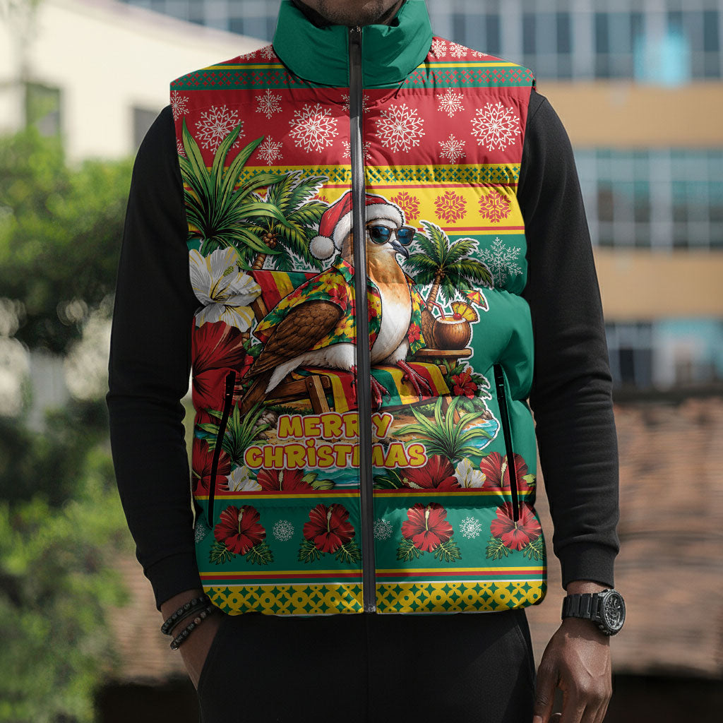 Afro-Grenadian Christmas Sleeveless Puffer Jacket This Grenada Dove Needs A Beach Retreat