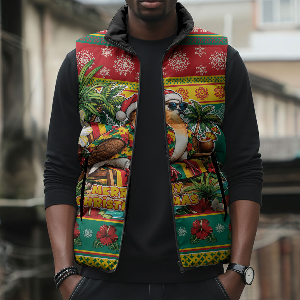 Afro-Grenadian Christmas Sleeveless Puffer Jacket This Grenada Dove Needs A Beach Retreat