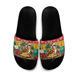 Afro-Grenadian Christmas Slide Sandals This Grenada Dove Needs A Beach Retreat
