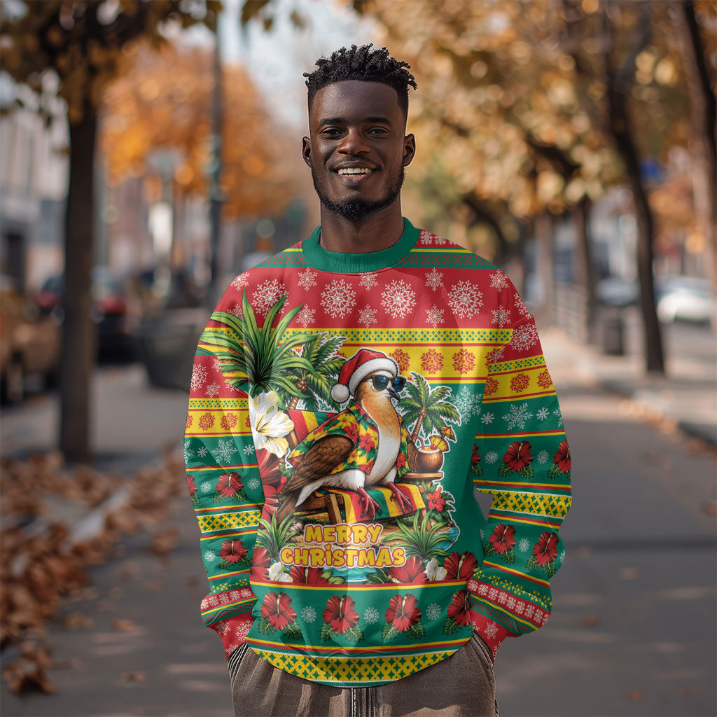 Afro-Grenadian Christmas Sweatshirt This Grenada Dove Needs A Beach Retreat