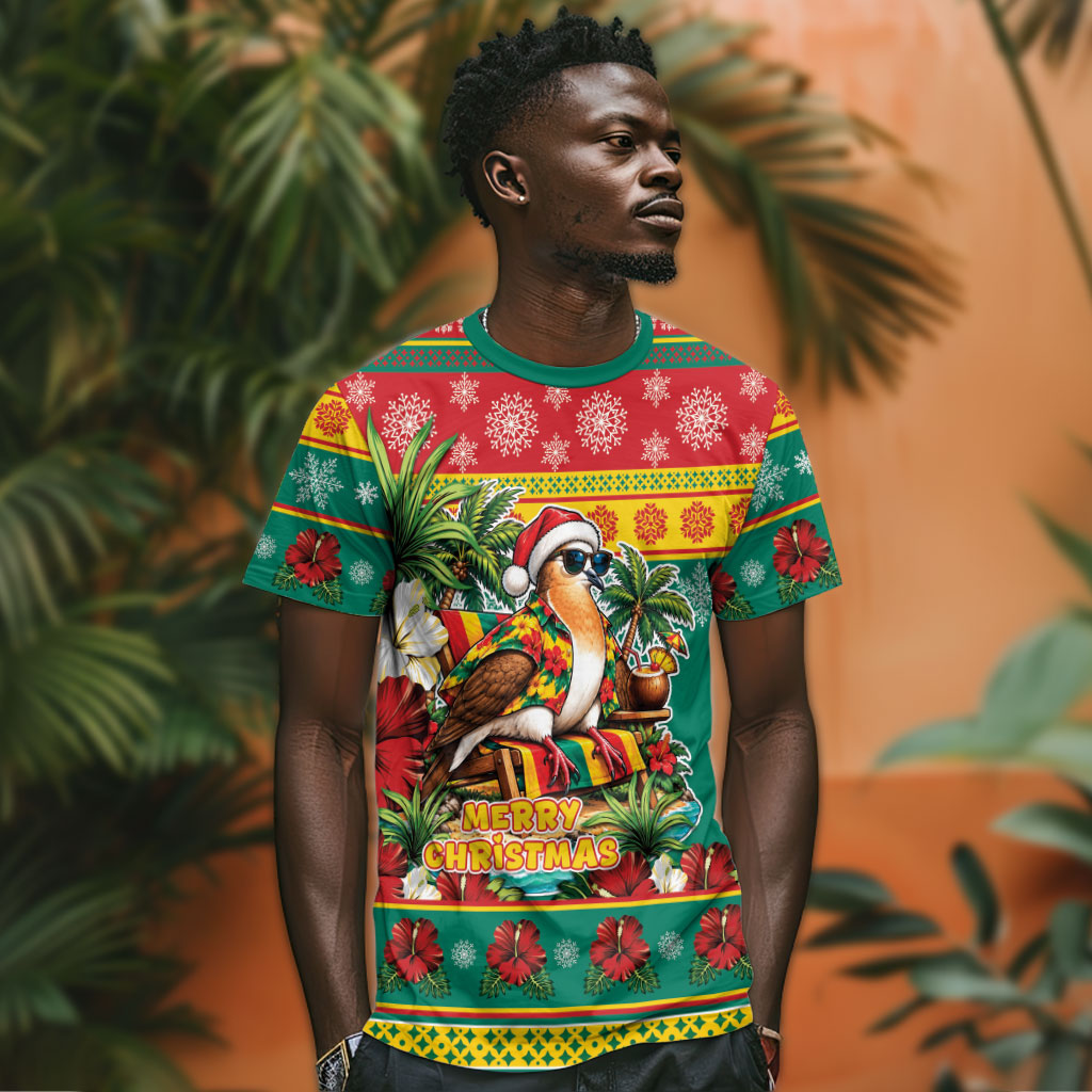 Afro-Grenadian Christmas T shirt This Grenada Dove Needs A Beach Retreat