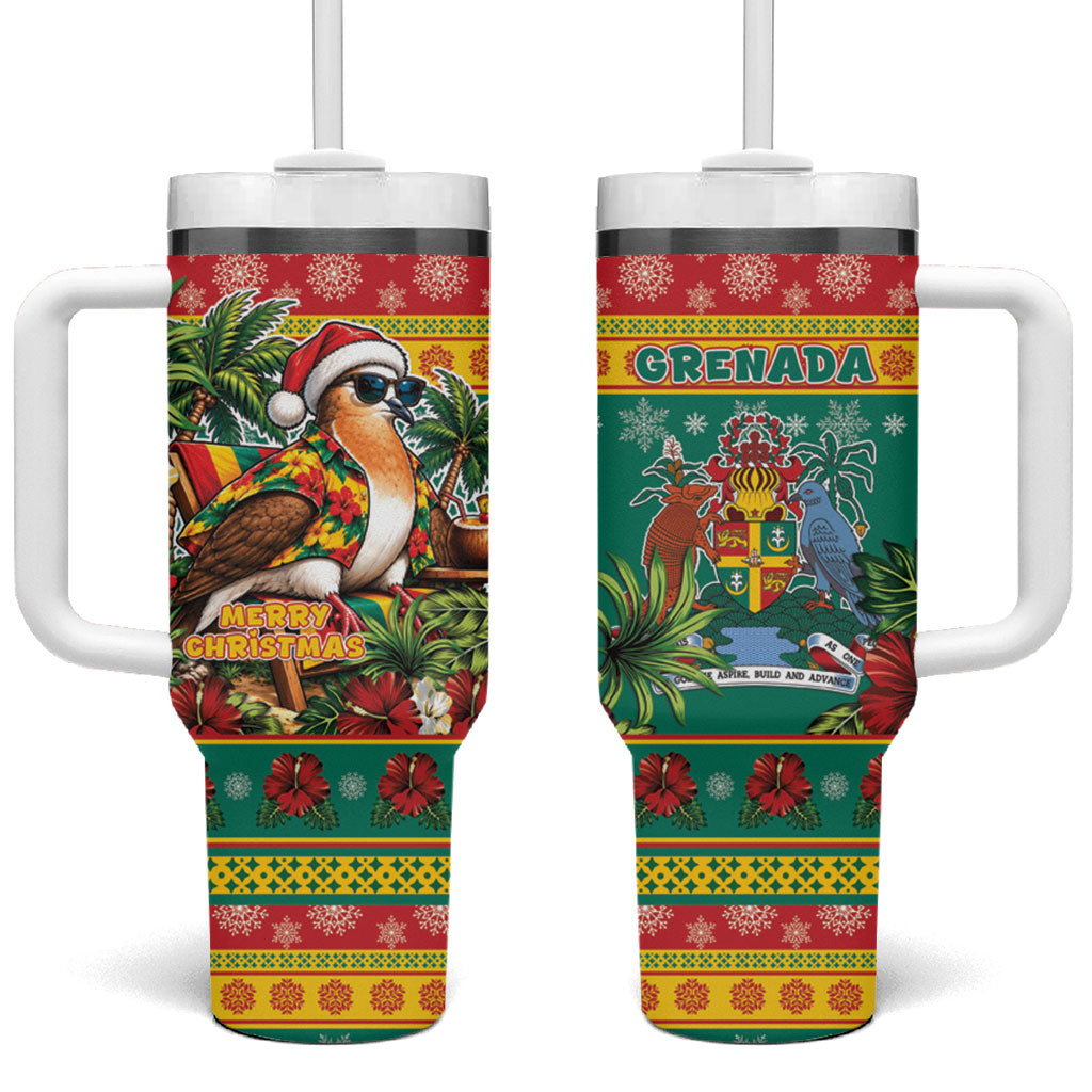 Afro-Grenadian Christmas Tumbler With Handle This Grenada Dove Needs A Beach Retreat