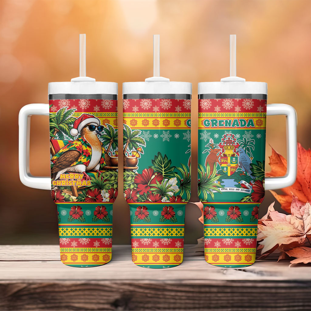 Afro-Grenadian Christmas Tumbler With Handle This Grenada Dove Needs A Beach Retreat