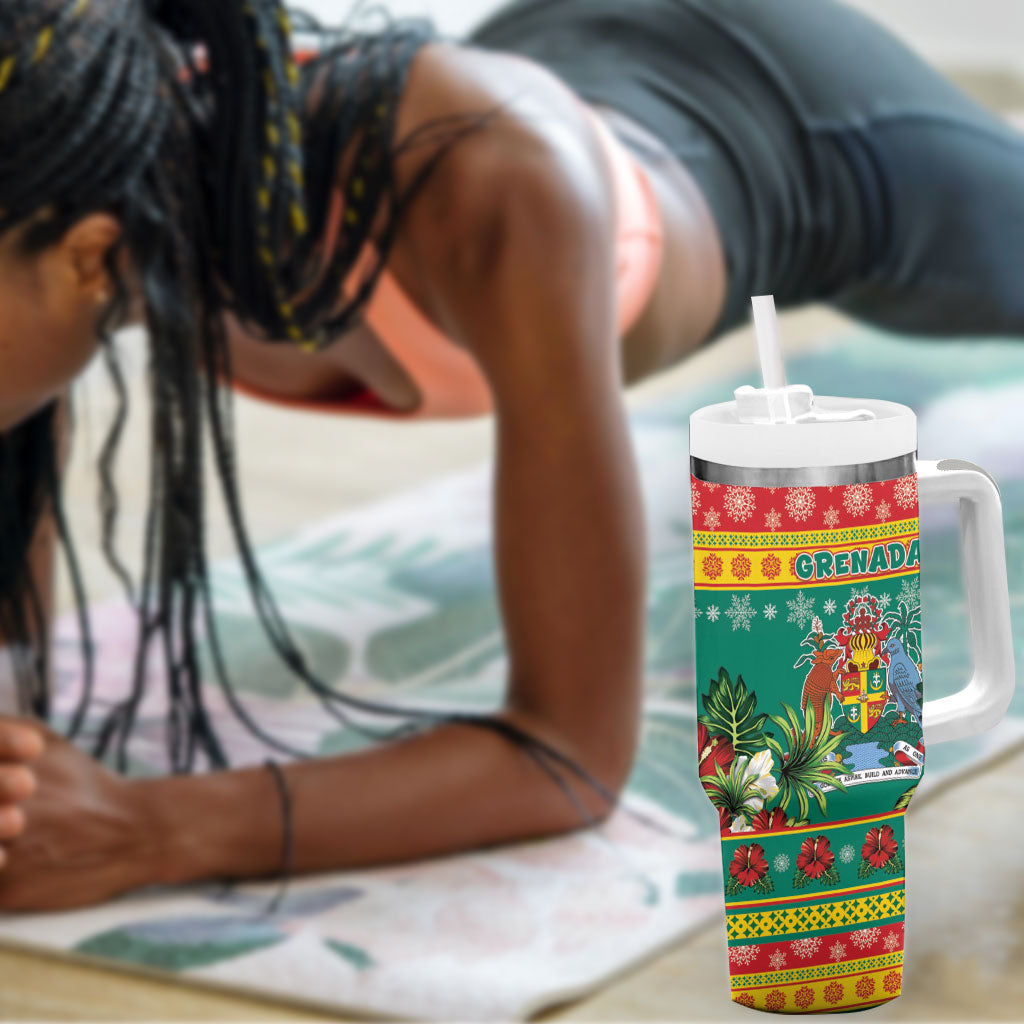 Afro-Grenadian Christmas Tumbler With Handle This Grenada Dove Needs A Beach Retreat