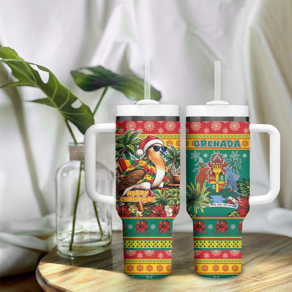 Afro-Grenadian Christmas Tumbler With Handle This Grenada Dove Needs A Beach Retreat