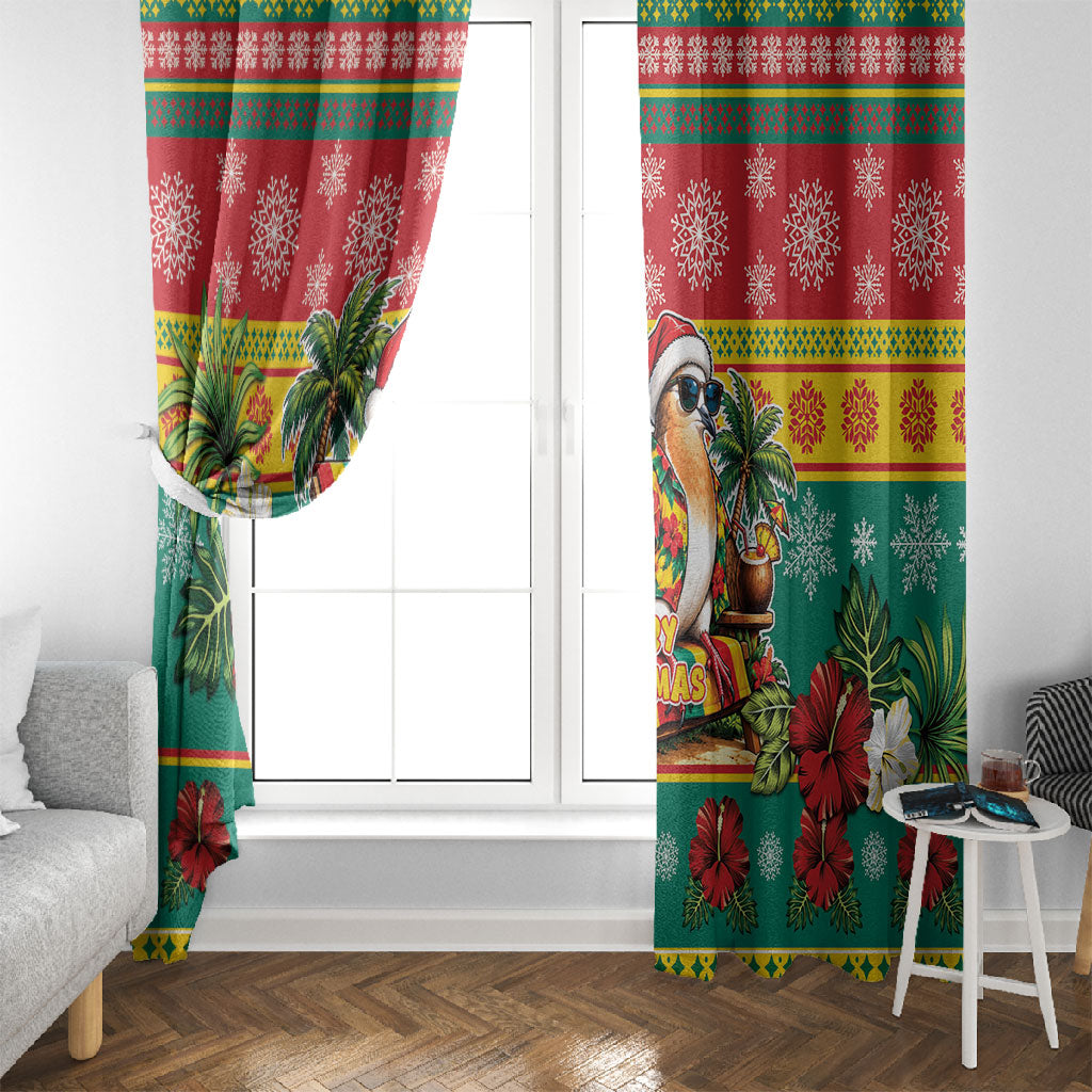 Afro-Grenadian Christmas Window Curtain This Grenada Dove Needs A Beach Retreat