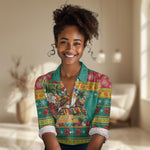 Afro-Grenadian Christmas Women Casual Shirt This Grenada Dove Needs A Beach Retreat