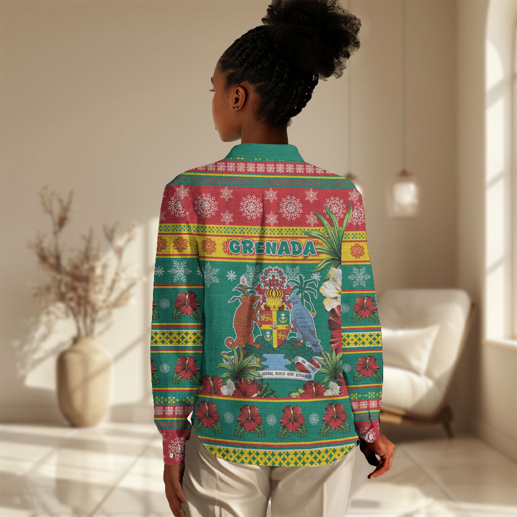 Afro-Grenadian Christmas Women Casual Shirt This Grenada Dove Needs A Beach Retreat