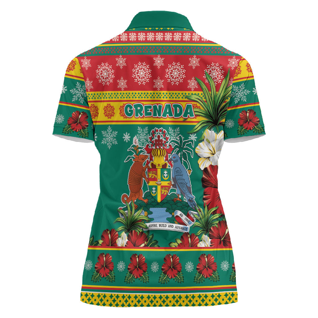 Afro-Grenadian Christmas Women Polo Shirt This Grenada Dove Needs A Beach Retreat
