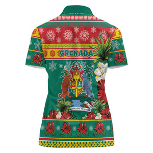 Afro-Grenadian Christmas Women Polo Shirt This Grenada Dove Needs A Beach Retreat