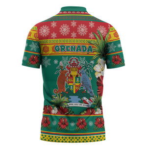 Afro-Grenadian Christmas Zipper Polo Shirt This Grenada Dove Needs A Beach Retreat