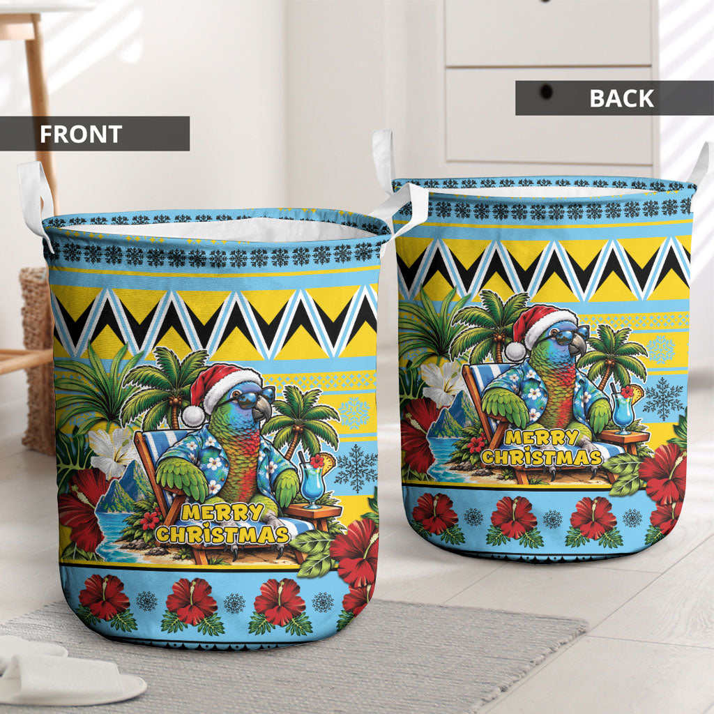 Afro-Saint Lucian Christmas Laundry Basket This Amazona Parrot Needs A Beach Retreat