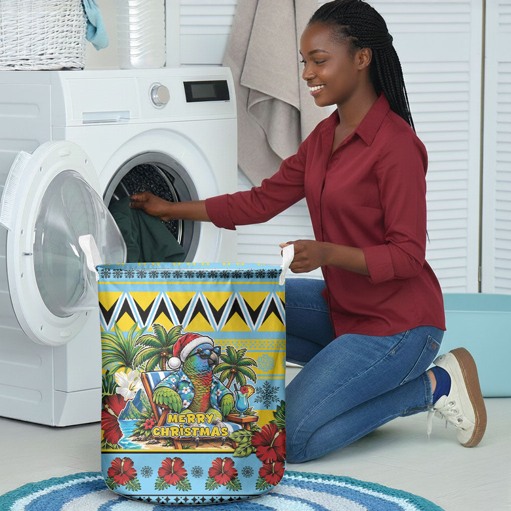 Afro-Saint Lucian Christmas Laundry Basket This Amazona Parrot Needs A Beach Retreat