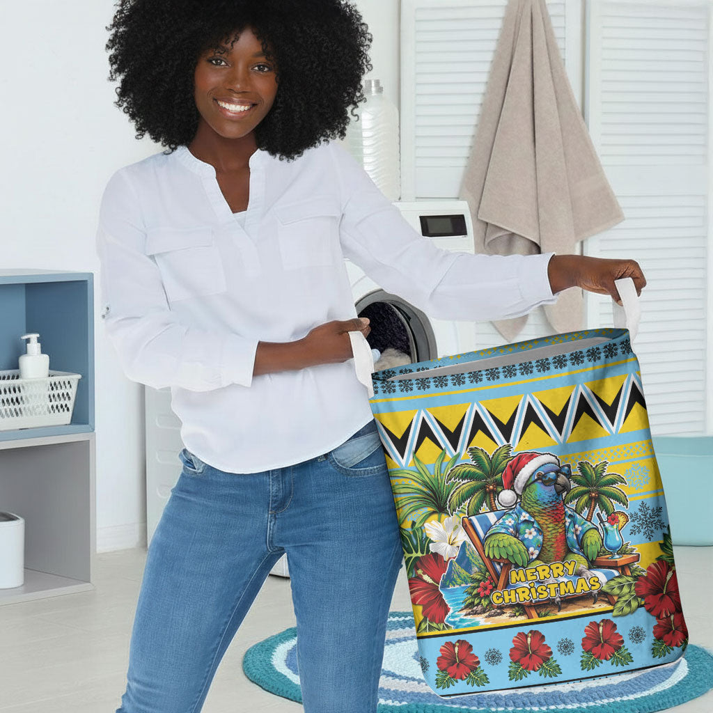 Afro-Saint Lucian Christmas Laundry Basket This Amazona Parrot Needs A Beach Retreat