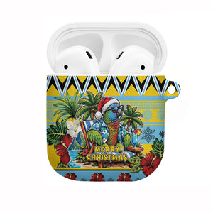 Afro-Saint Lucian Christmas AirPods Case This Amazona Parrot Needs A Beach Retreat