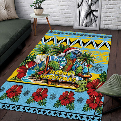 Afro-Saint Lucian Christmas Area Rug This Amazona Parrot Needs A Beach Retreat