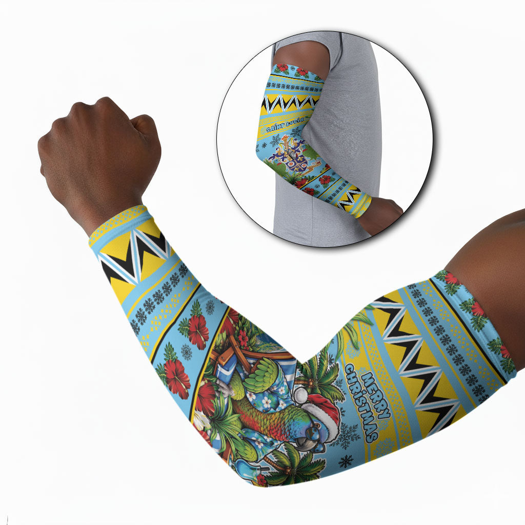 Afro-Saint Lucian Christmas Arm Sleeves This Amazona Parrot Needs A Beach Retreat