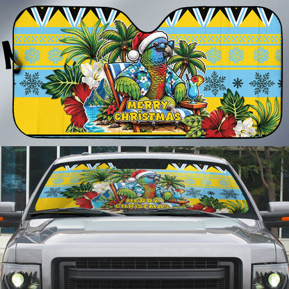 Afro-Saint Lucian Christmas Auto Sun Shade This Amazona Parrot Needs A Beach Retreat