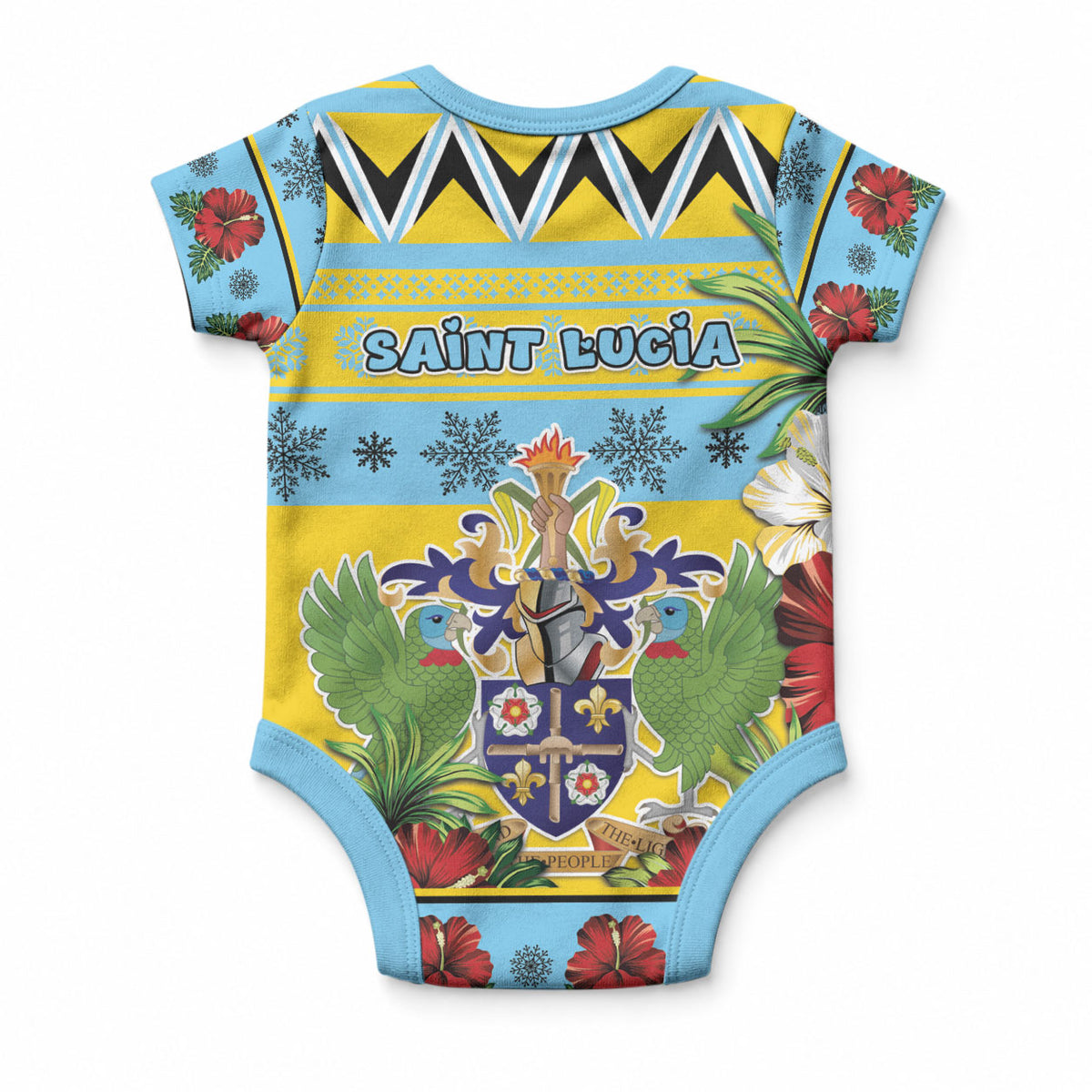 Afro-Saint Lucian Christmas Baby Onesie This Amazona Parrot Needs A Beach Retreat