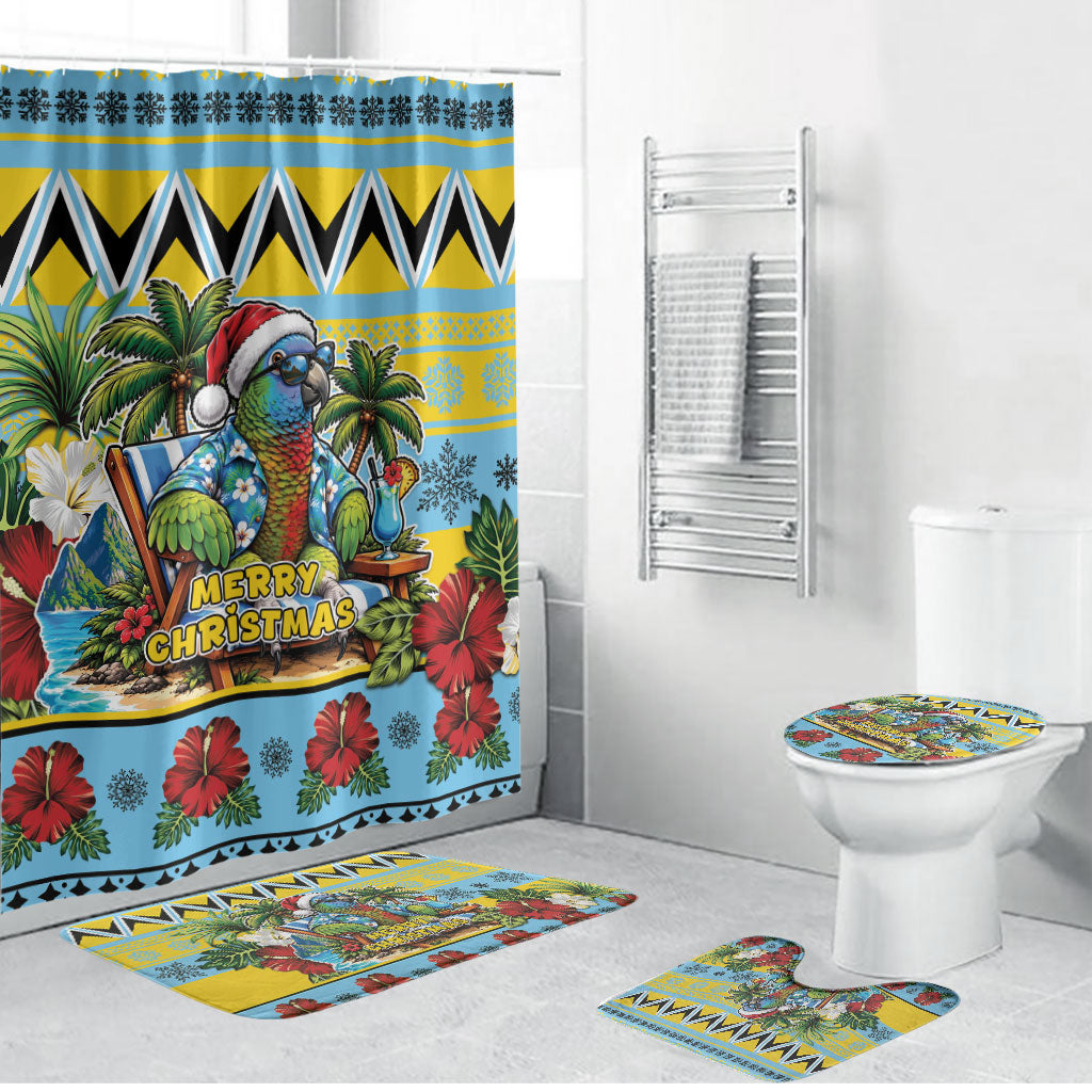 Afro-Saint Lucian Christmas Bathroom Set This Amazona Parrot Needs A Beach Retreat