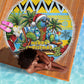 Afro-Saint Lucian Christmas Beach Blanket This Amazona Parrot Needs A Beach Retreat
