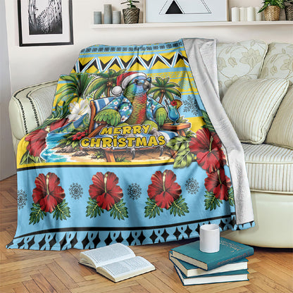 Afro-Saint Lucian Christmas Blanket This Amazona Parrot Needs A Beach Retreat